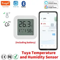 Tuya Temperature Humidity Sensor Mini LCD Digital Display Compatible with Bluetooth APP Remote Control Thermometer Hygrometer