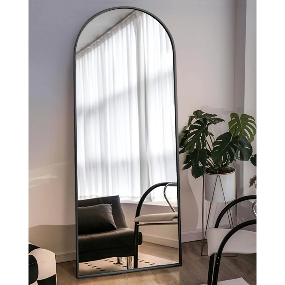 

Full Length Mirror, Floor Mirrors with Stand, 64"x21"Arched Full Length Mirror