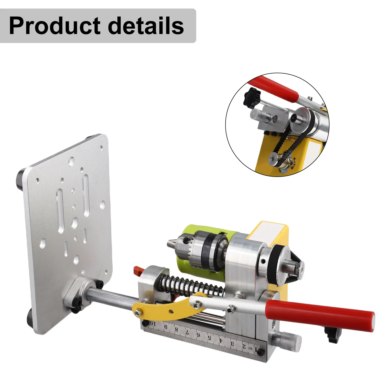 Drill Press Precision CNC Table Milling Machine Portable Benchtop Driller 4500-7000RPM B10 Drill Chuck Power Tool