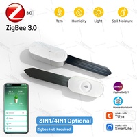 3IN1/4IN1 Zigbee Smart Soil Tester Humidity Temperature Sensor Tuya Soil Moisture Detector Work With Smart Life 2MQTT Irrigation