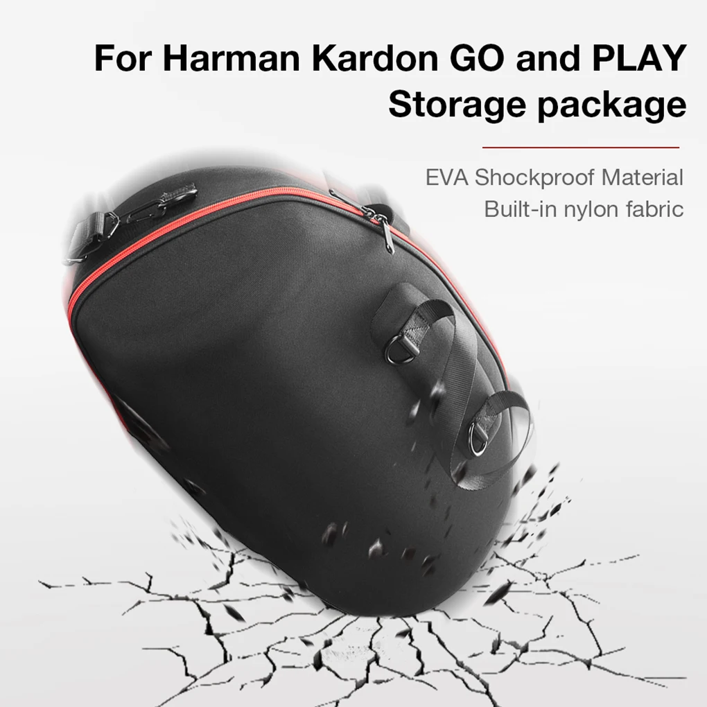 Portable Bluetooth Audio Storage Bag Nylon and EVA Storage Box Replacement for Harman Kardon GO   PLAY