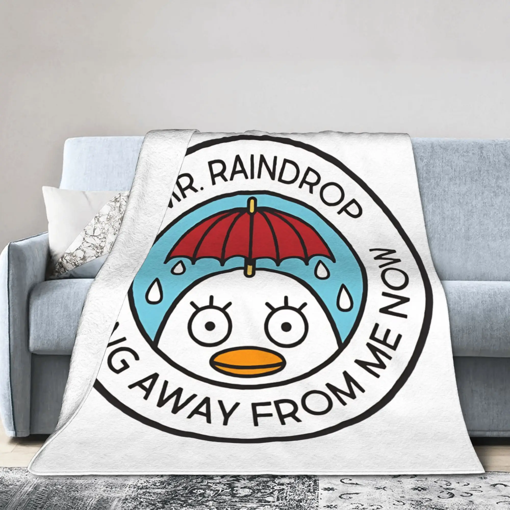 Mr Raindrop Gintoki   Blankets Flannel Gintamas Breathable Lightweight Thin Throw Blankets for Bedding Car Bedspread
