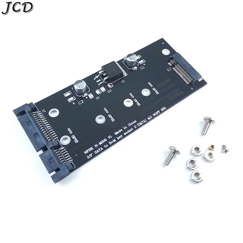 JCD M.2 SATA Adapter M2 KEY B-M To SATA3 NGFF Adapter Card SSD Solid State Drive To 6G Interface Conversion Card Board ﻿