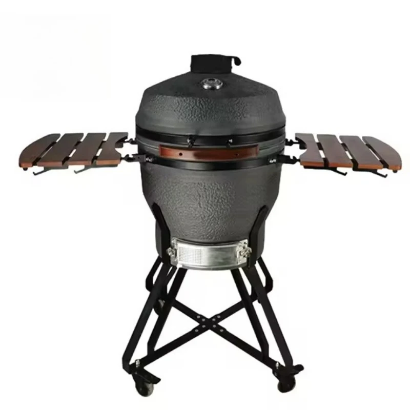 New high-end ceramic barbecue grill outdoor manufacturer with stainless steel mesh portable carbon charcoal grill barbecue