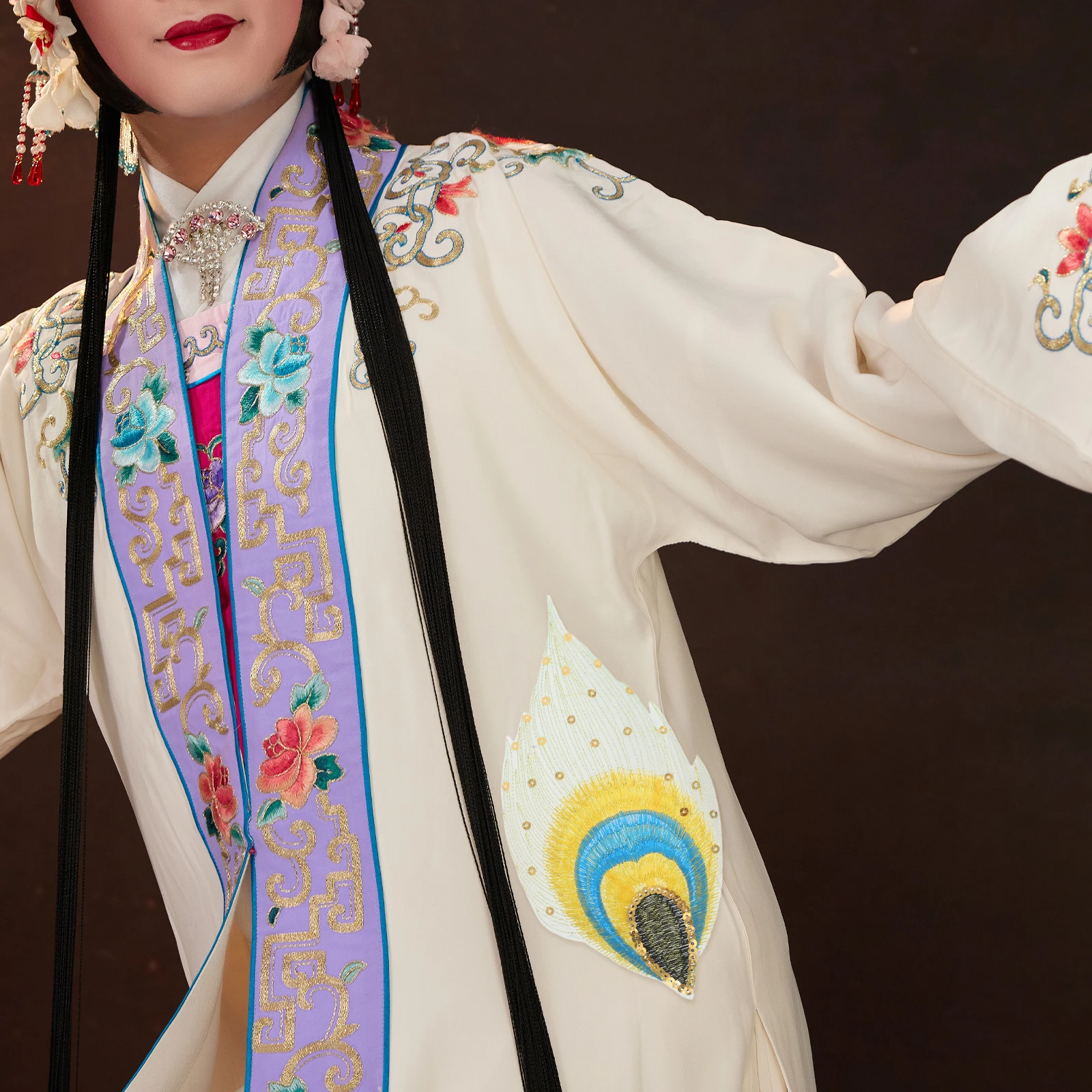 

10 Pcs Costume Decorative Cloth Appliques Peacock Embroidered Patches Iron On Stickers Durable Repair Solution Sewing