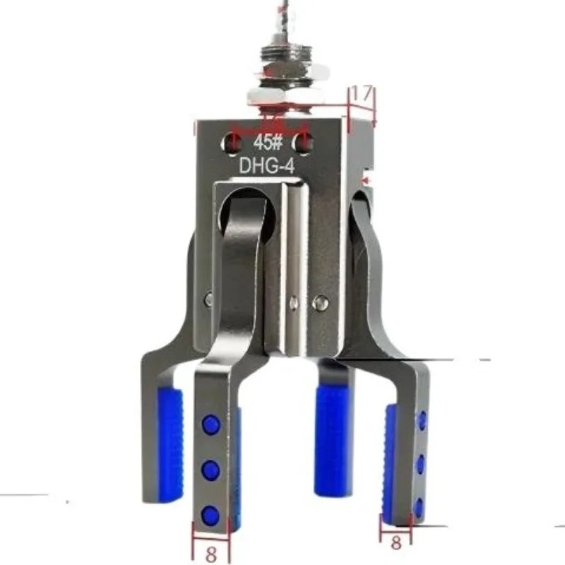 Manipulator clamp with silicone JX4-DHG-4 four-jaw fine chuck clamp pneumatic mini clamp