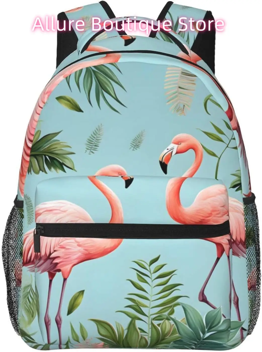 

laptop bag back to school Summer Forest Flamingos Lightweight Laptop Backpack Lightweight Multipurpose Travel Casual Daypack Uni