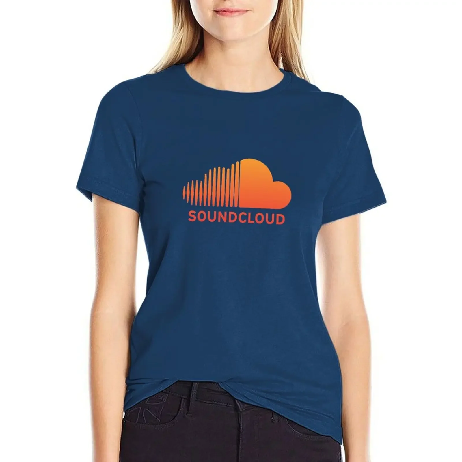 Soundcloud Music T-shirt Blouse plus size tops cute tops tight shirts for Women