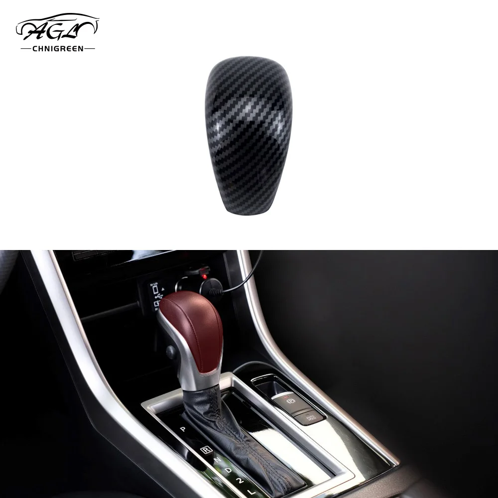 Gear Shift Knob Decorator Cover Interior Decorative for Xpander Mitsubishi Xpander Cross 2016-2026 ABS Carbon Fiber Color