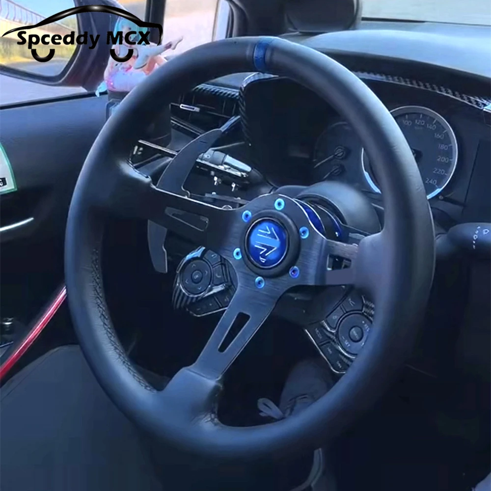 

Spceddy MCX Racing Steering Wheel Mangnetic Shift Paddle Extension Carbon Fiber Bracket For Toyota Camry 8gen Cross Altis