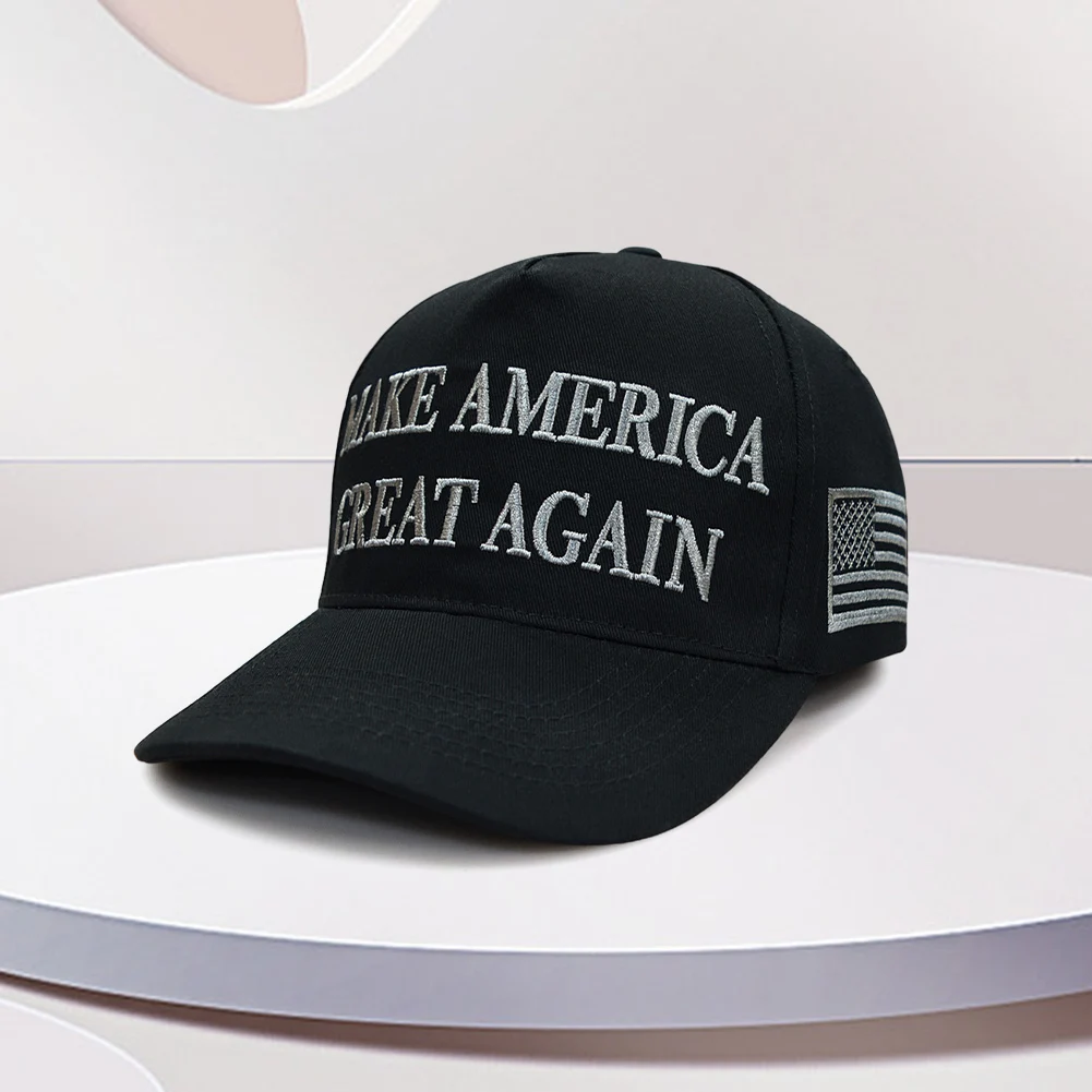 MAGA Hat with USA Flag Make America Great Again Hat Embroidery Trump 2024 KAG Hat Adjustable Baseball Hat for Women Men