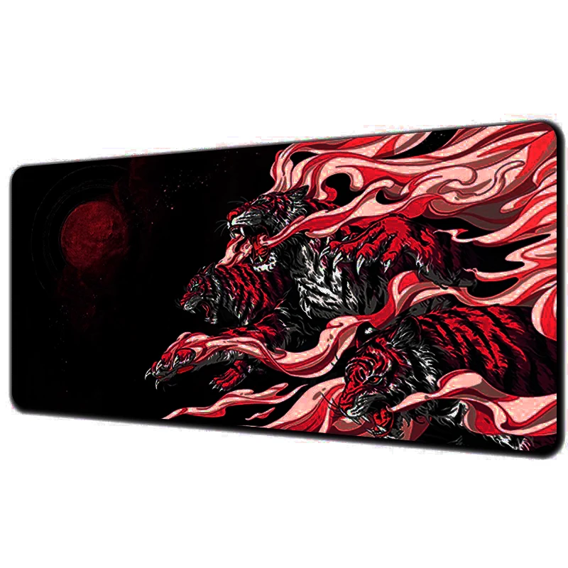 Tiger Digital Art Gamer Mouse Pad Gaming Mousepad Speed Desk Mat Laptop Gaming Mats for Office Carpet Desk Accessories Game Pads