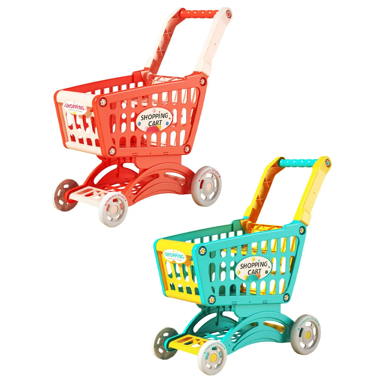 Kids Shopping Cart Trolley Toys Kids Valentines Gifts Desk Storage Toys