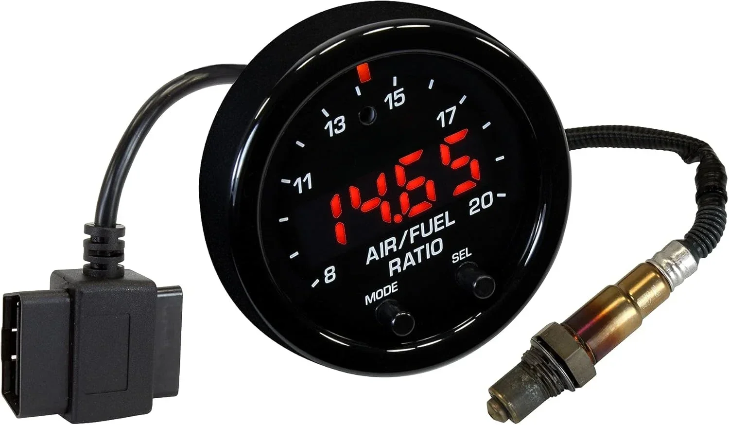 30-0334 Afro Sensor Controller (X-Series Wideband Ugo Gauge With Obie Connectivity) 2.0625 x 0.825 inches