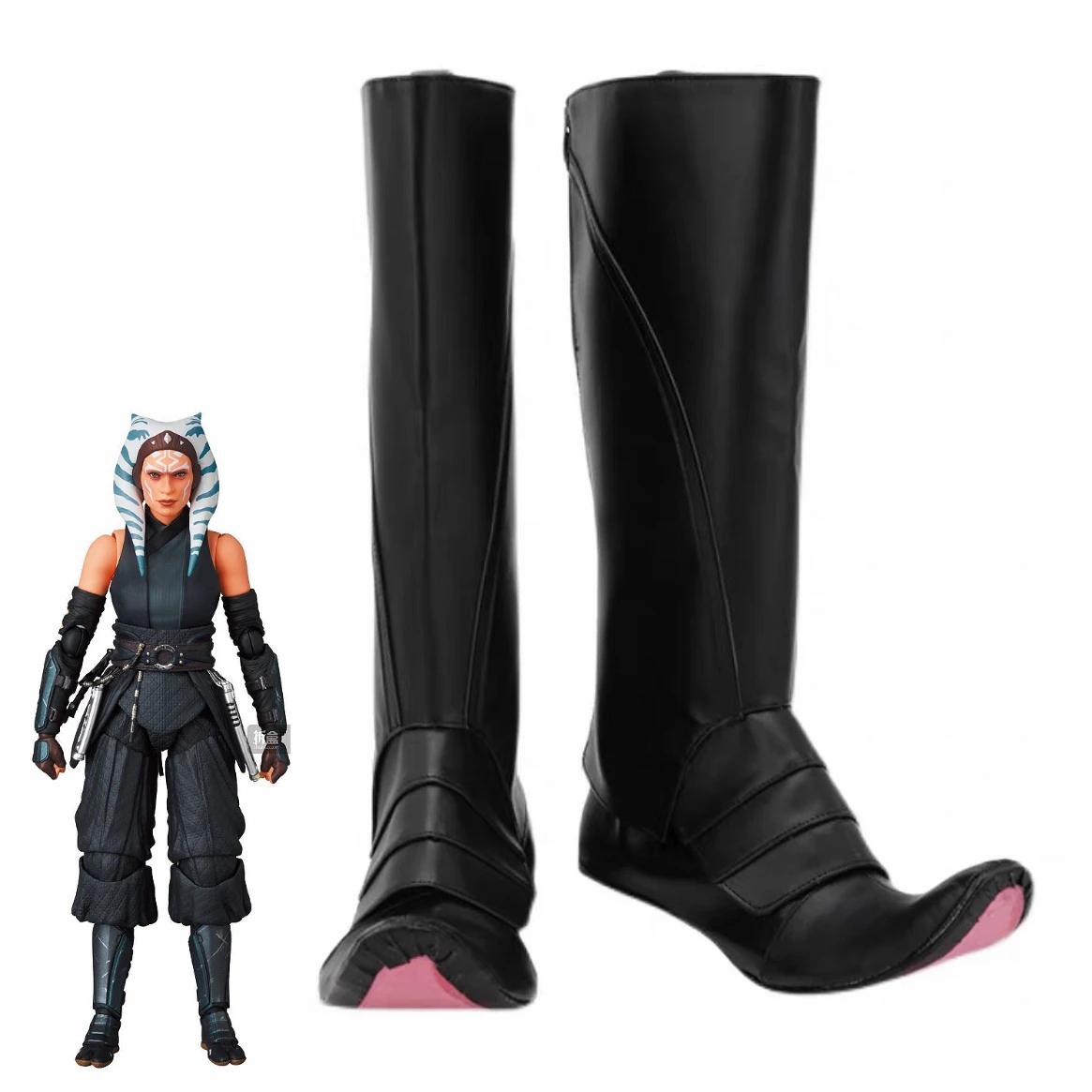 

Ahsooka Tano Cosplay Fantasia Jedi Costume Disguise for Women Roleplay Shoes Boots Halloween Carnival Party