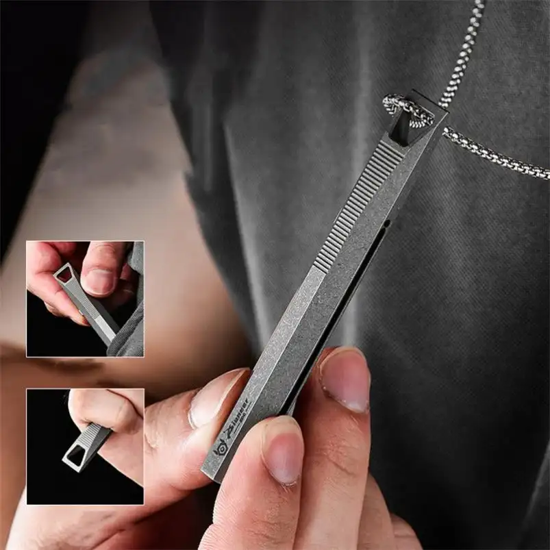 stylo-portable-en-alliage-de-titane-tc4-pied-de-biche-coulissant-a-decompression-edc
