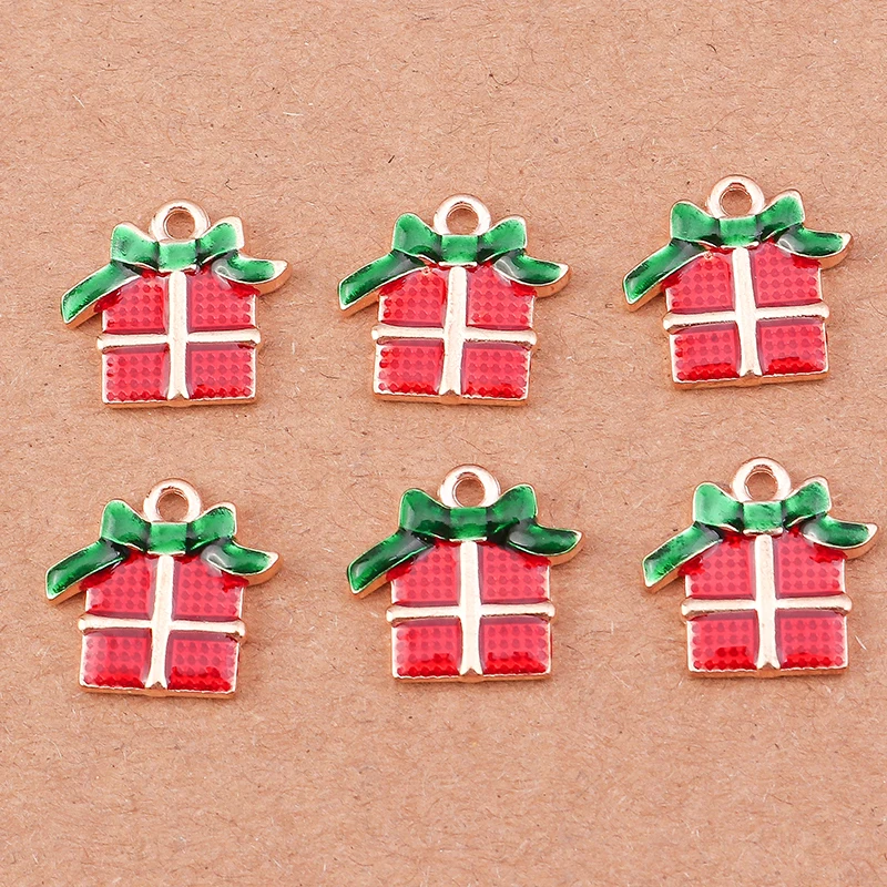 10 Stück niedliche Emaille-Schneeflocken-Anhänger für Ohrringe, Halsketten, DIY-Armbänder, Weihnachtsschmuckherstellung, Zubehör – Detail 30