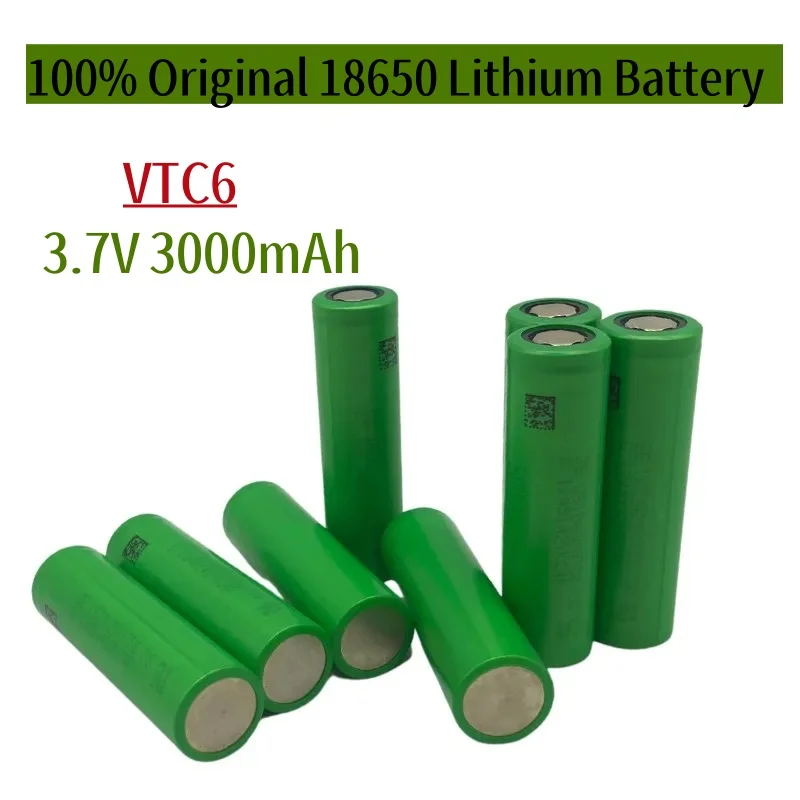 

VTC6 3.7V 3000 mAh Li-ion Battery 18650 30A Discharge for 18650VTC6 Toy Flashlight electrical tools ues