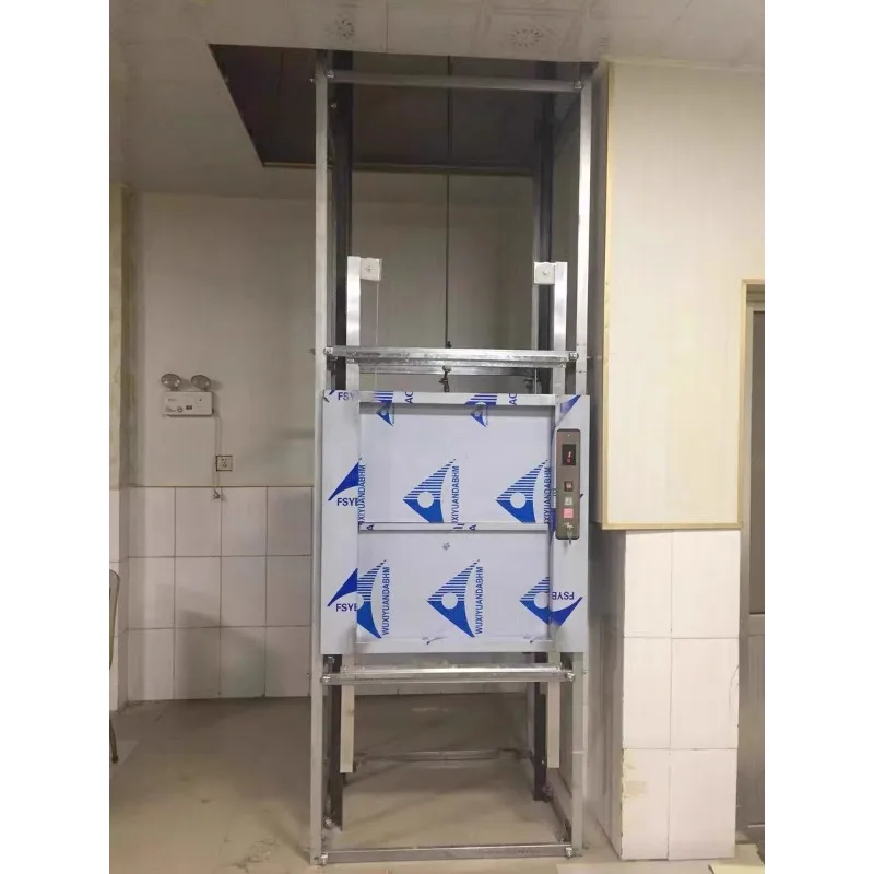 Intelligent small hotel restaurant food delivery elevator lift