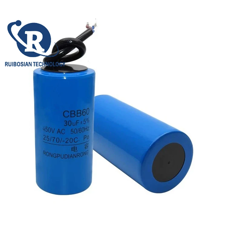Capacitor operacional CBB60 450V 20UF 25UF 30UF 35UF 40UF 45UF 50UF 55UF 60UF 70UF 80UF