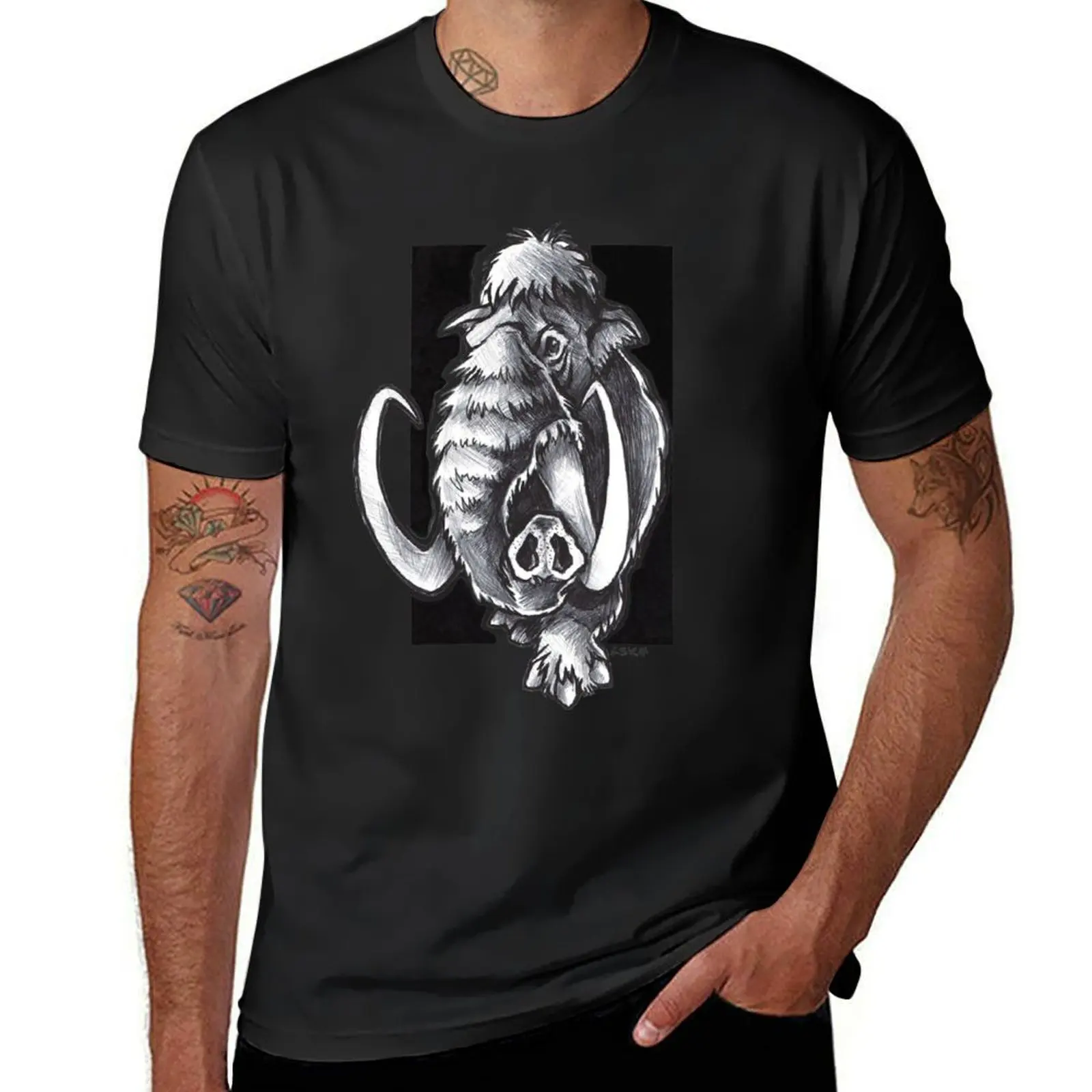 

Mammoth T-Shirt new edition sports fans Short sleeve tee kawaii clothes Men's t-shirt