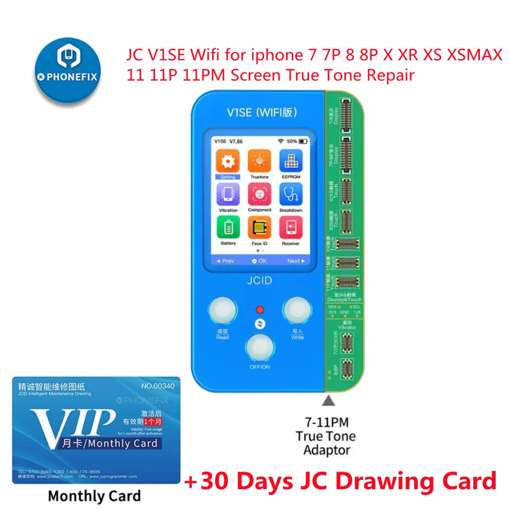 JCID JC V1SE True Tone Board for IPhone 12 13 15 16PRO MAX MINI Original Screen Copy Display Recovery Original Color Read &Write