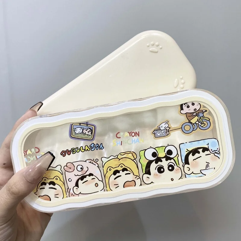 Crayon Shinchan Abs Glasses Case Fashion Transparent Glasses Case Storage Box Simple Glasses Sunglasses Storage Box Gifts New