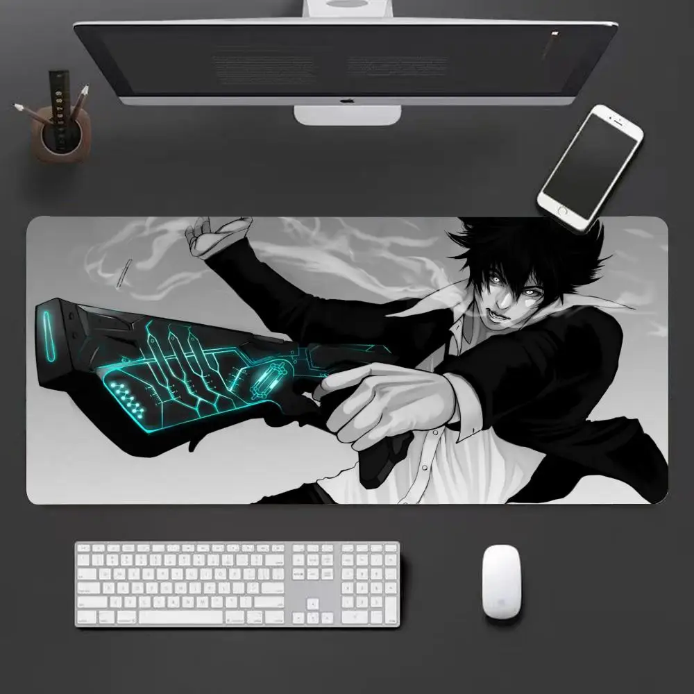 Psycho-Pass Mouse Pad Mouse Pad XXL Gaming Accessories Office Gamer Keyboard Desk Mat Non-Slip Laptop Large Mousepad