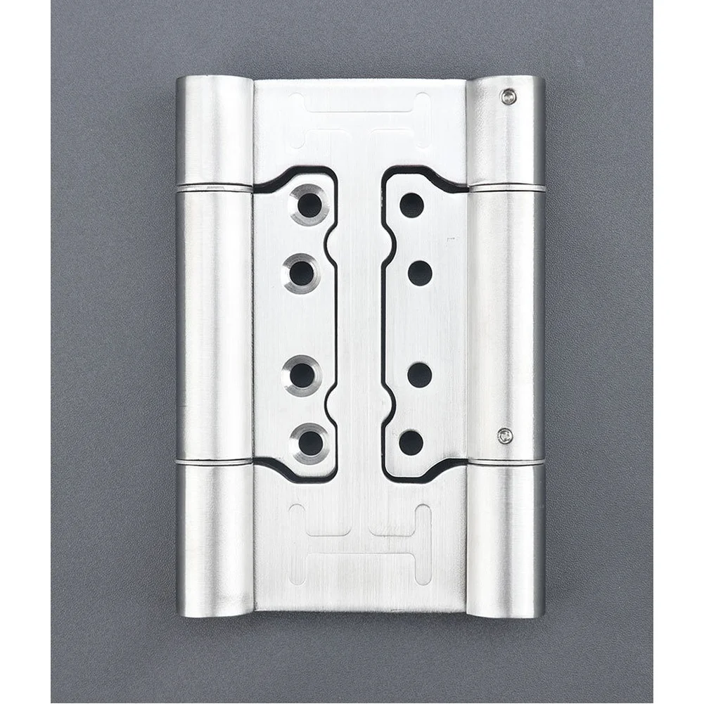 1PCS Stainless Steel Spring Hinge With Springs 180° Rotation 5 Inch Adjustable Door Window Hardware Slotted-Free Hinges