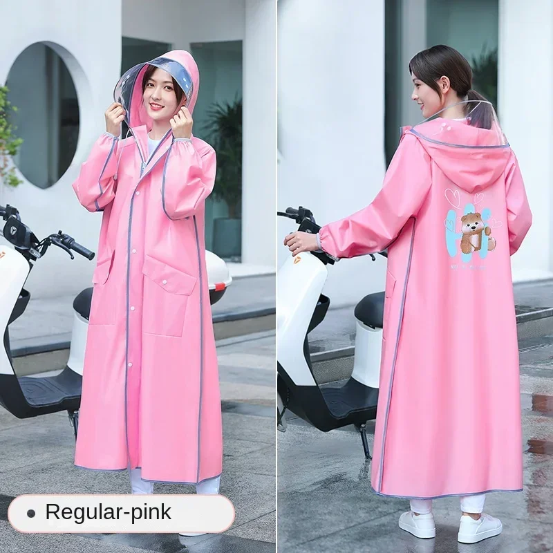 Waterproof Raincoat Cover Your Knees for Women Long Enough To Suitable for Outdoor Sports Raincoat Women