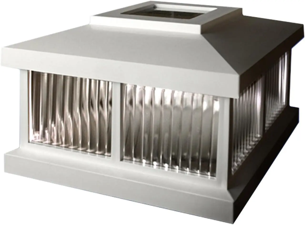 

Solar Light Cap - 6.4in L x 6.4in W x 4.3in H - White - Includes Rechargeable AA Battery - PVC Solar Cap (LZM-625-W)