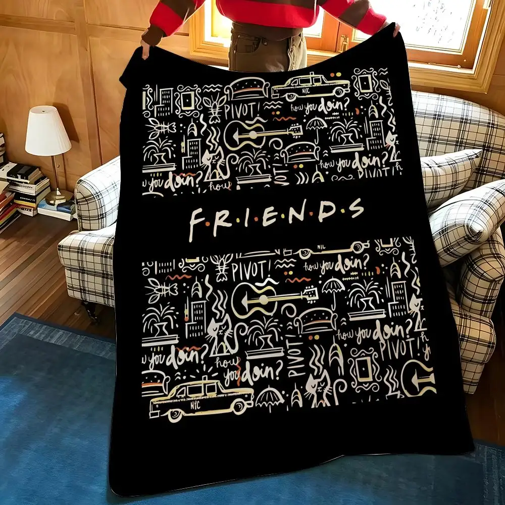 Drama F-Friends Throw Flannel Cozy Print Blanket, Portable, Durable  Machine Washable cute Cool