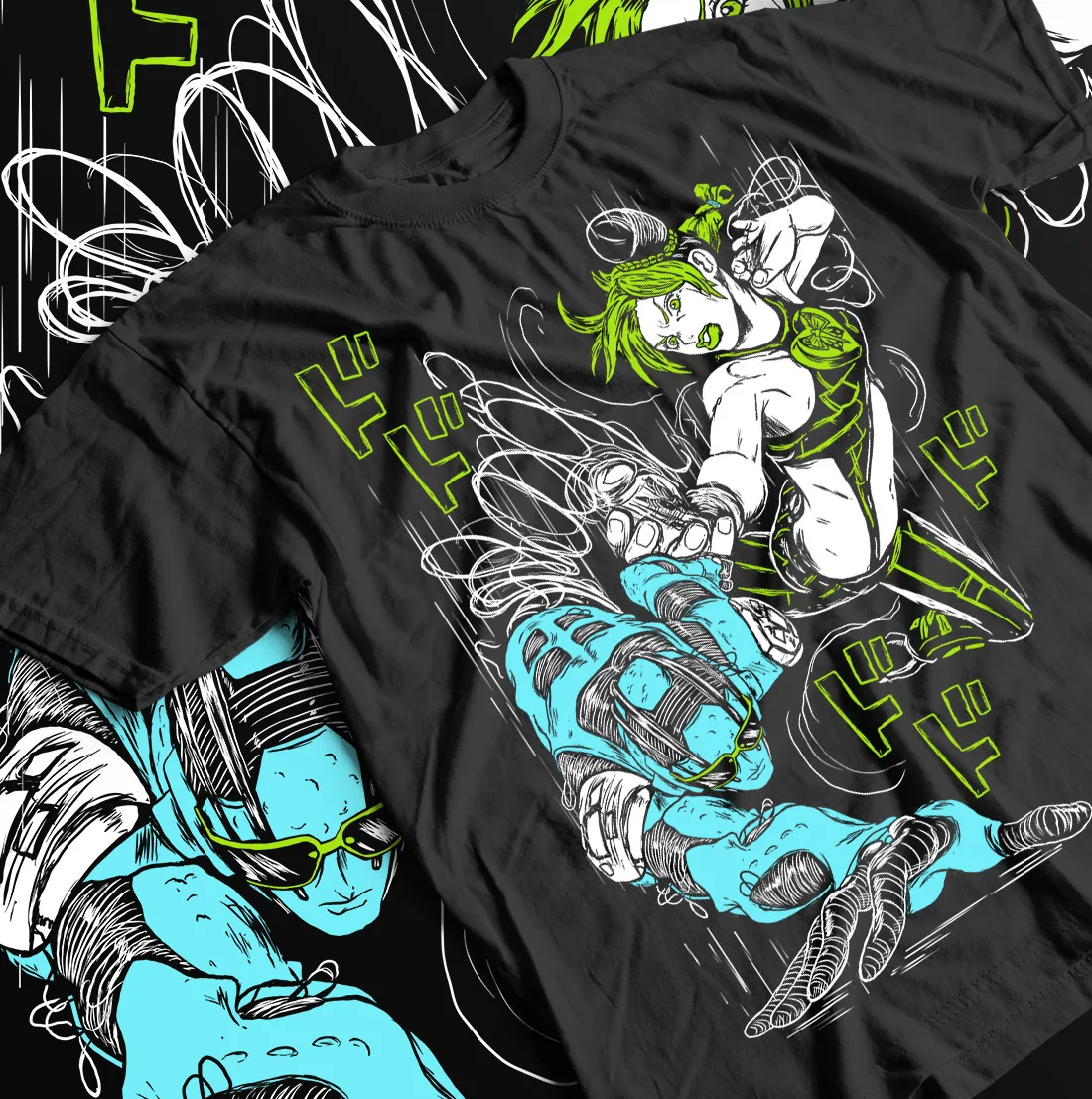 Jolyne Cujoh JoJo's Bizarre Adventure T-Shirt JJBA Stone Ocean Anime Girl Shirt