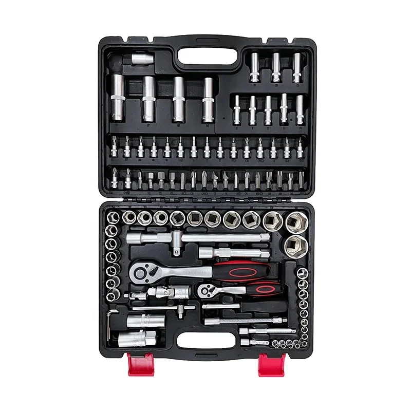 Mechanics Tool Set Complete Professional Tool Box Set 93 Pcs Portable Tool Set