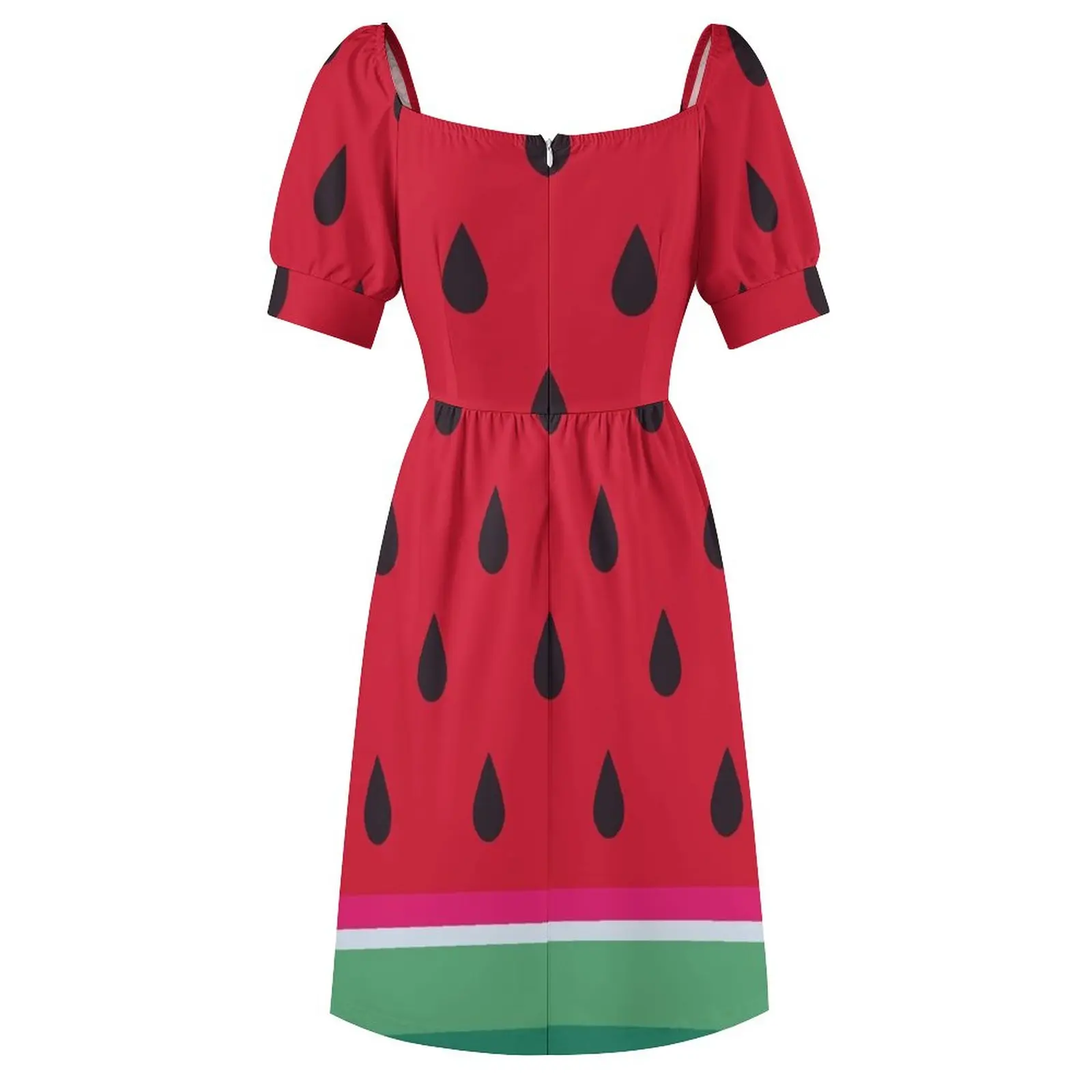 Watermelon Print Sleeveless Dress Female dress women dress Women's clothing