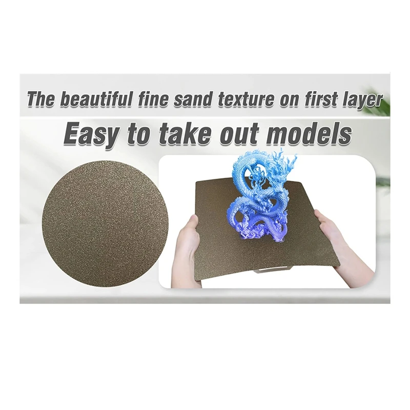 Textured PEI Bed for P2S Build Plate Thicken Double Sided PEI Spring Steel Sheet Accessories [To&On-e]