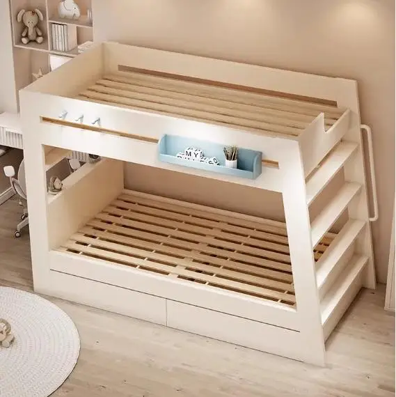 Simple Small Size Children's Bed Double Layer Boy Girl Canopy Bed
