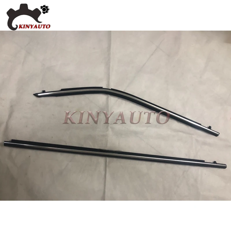 Imagen 3: Para Toyota C-HR IZOA 2018 19 20 21 22, burlete de goma cromado negro para ventana lateral, embellecedor de sellado, accesorios para coche