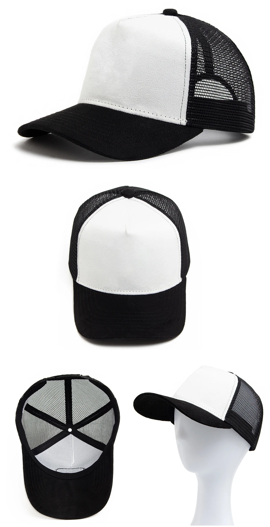 Neue Sommer Wildleder Trucker Hut Männer Mesh Baseball Cap Für Visier Sonne Mode Lässig Frauen Snapback Hip Hop Caps Unisex Einstellbar – Detail 5