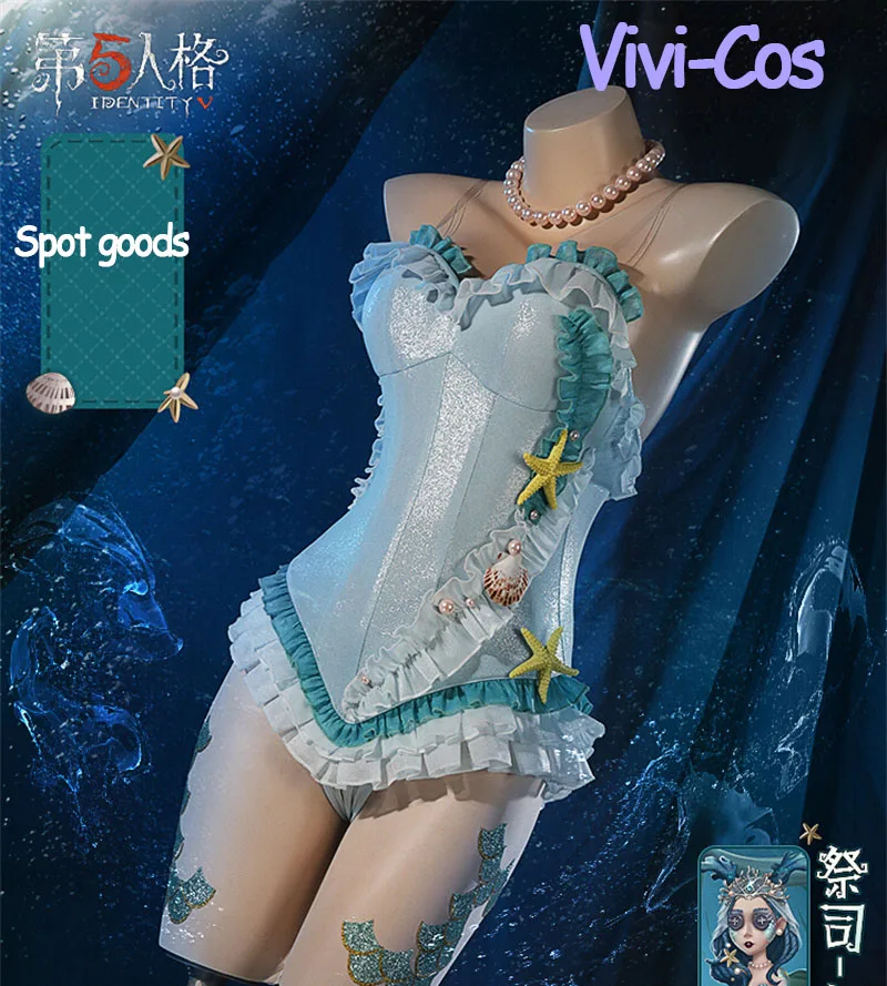 

Vivi-Cos Game Identity V Fiona Gilman Priestess Pilgrim Cosplay Costume Combat Gorgeous Uniform Role Play Party Halloween