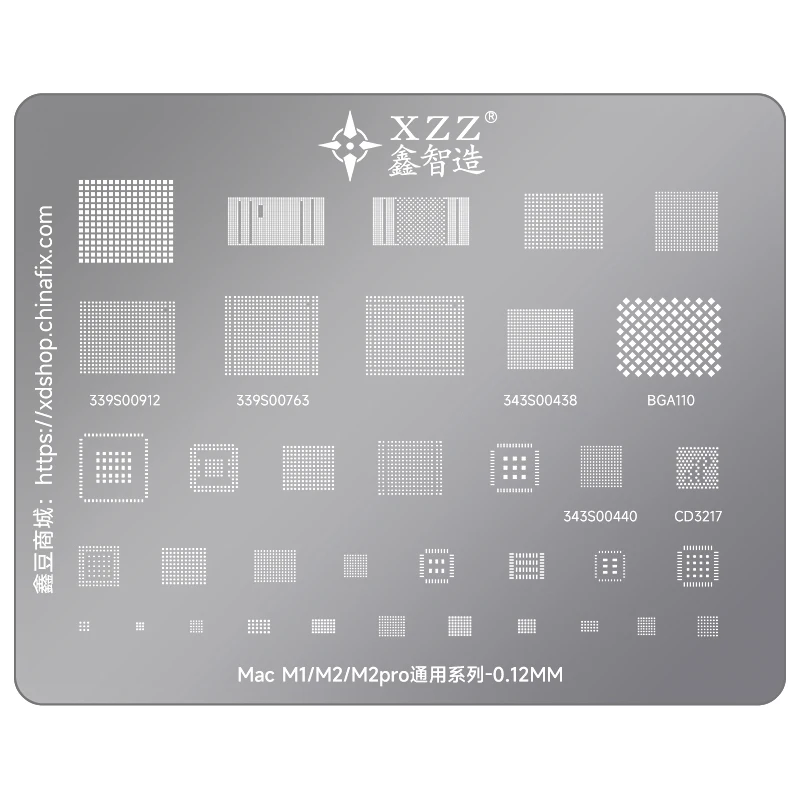 �y�Z�[�����zXZZ BGA �X�e���V�� Macbook M1/M2/M2pro WiFi NAND 339S00912/339S00763/343S00438/BGA110/343S00440/CD3217 BGA ���{�[���X�e���V��