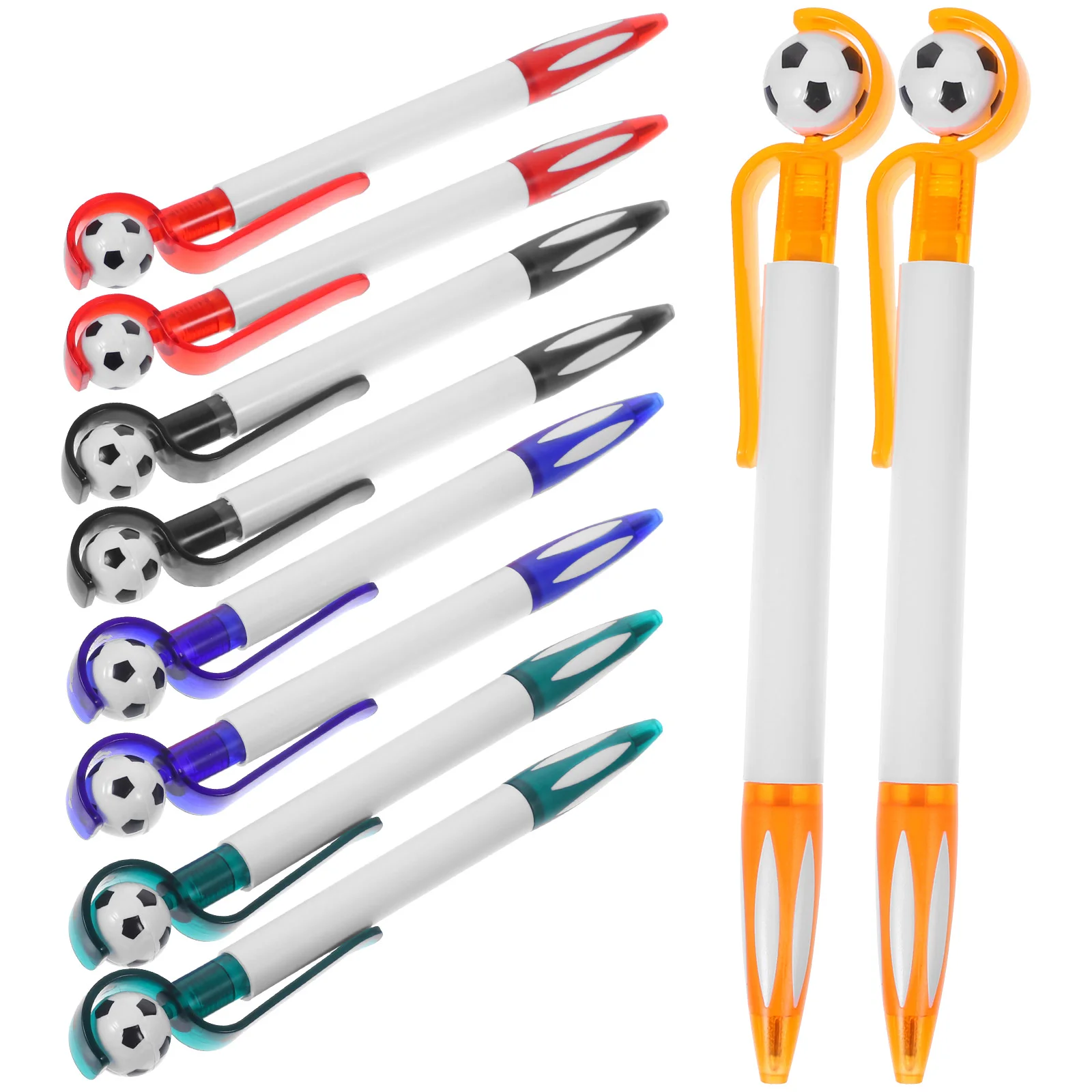 10 Pcs Football Ballpoint Pen Pens Soccer Handwriting School Drawing Stationery