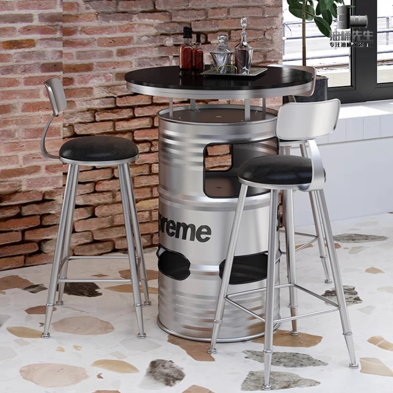 

Wine Bar Table Restaurant Outdoor Accessories Metal Dinning Counter Island Dining Home High Kitchen Mesa Comedor Bar Furniture