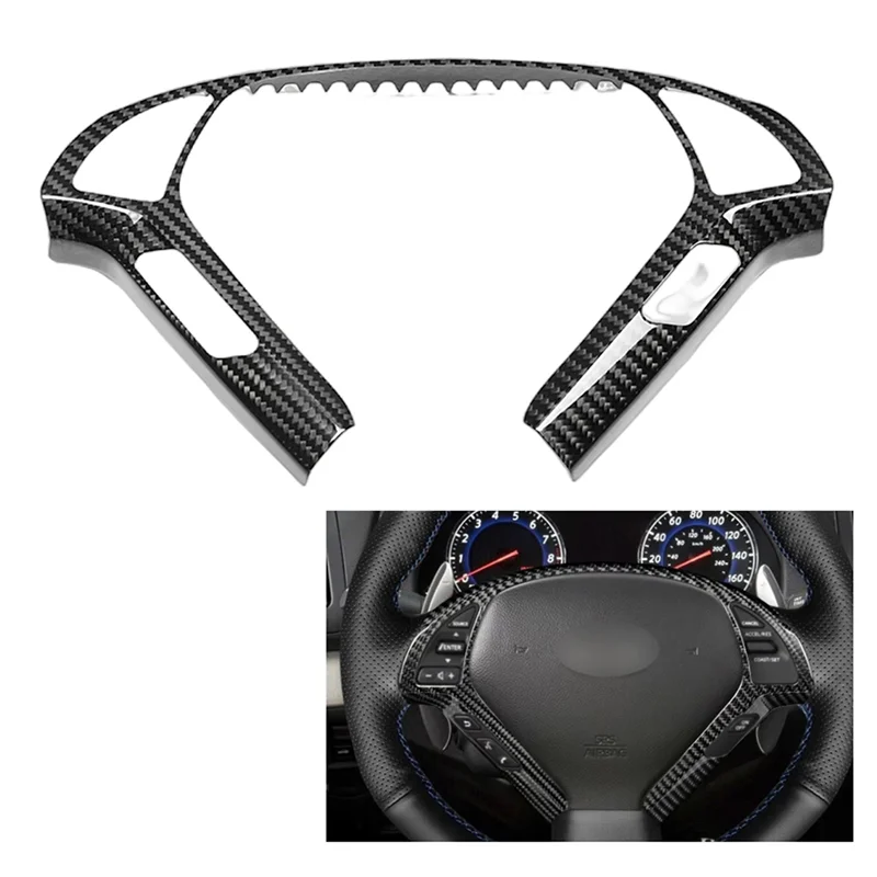 Penutup Panel Roda Kemudi Penutup Panel Roda Kemudi Trim Penutup Panel Roda Kemudi untuk Infiniti-AD39