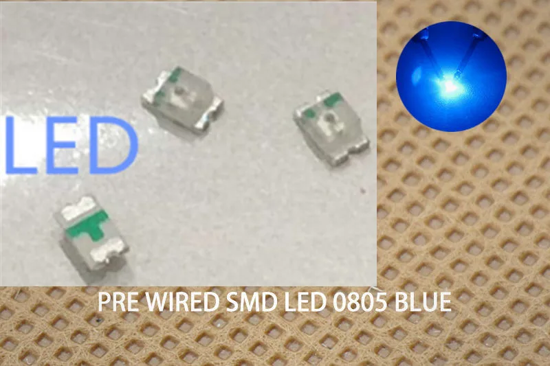2000 ชิ้น/ล็อต 2 สี X 1000 PCS = 2000 PCS SMD 0805 LED Super Bright สีแดงสีฟ้า