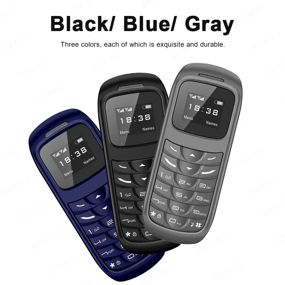 SERVO BM70 2G GSM Mini Mobile Phone Dual SIM Card Auto Call Record Bluetooth Call Blacklist Magic Voice Mini Portable Cellphone