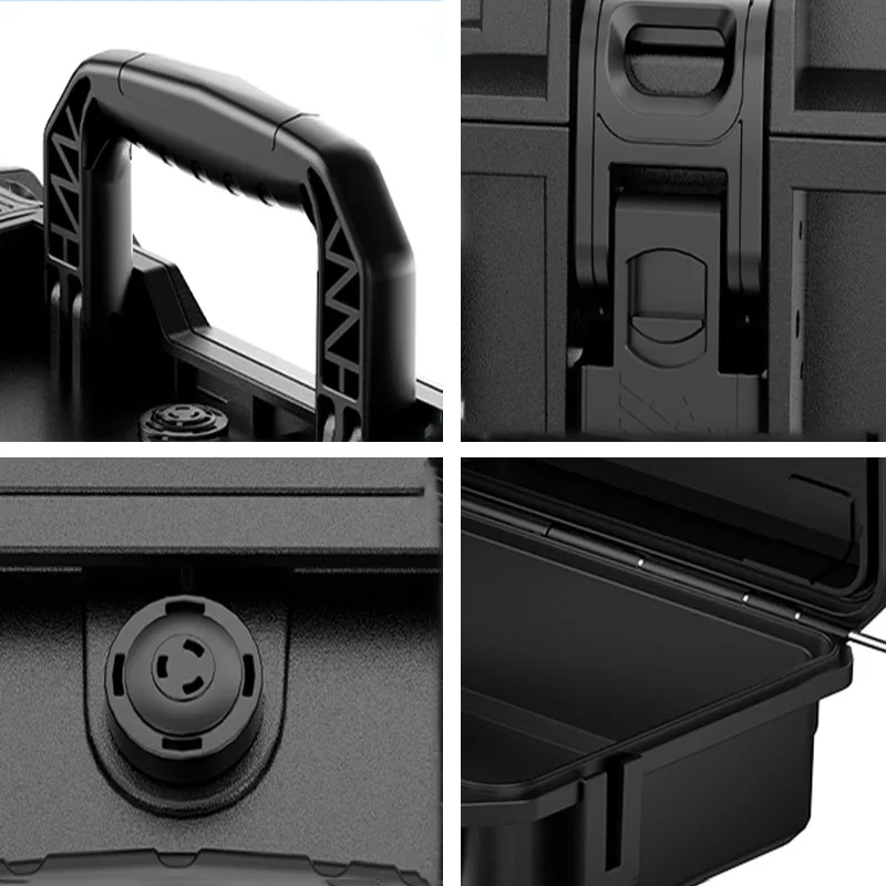 Plastic Toolbox Handheld Safety Equipment Storage Box Waterproof Hard Case Toolboxes Multifunctional Tools Case with Lock