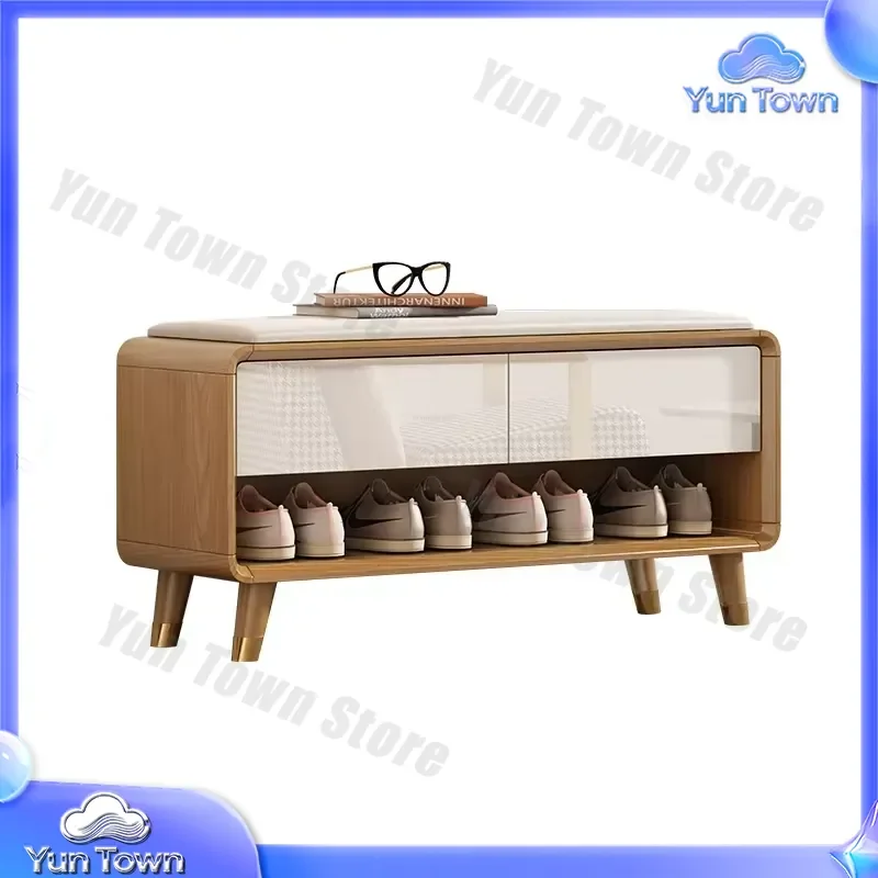 for Nordic multifunctional shoe cabinet entrance storage cabinet living room furniture shoe rack shoe changing stool with