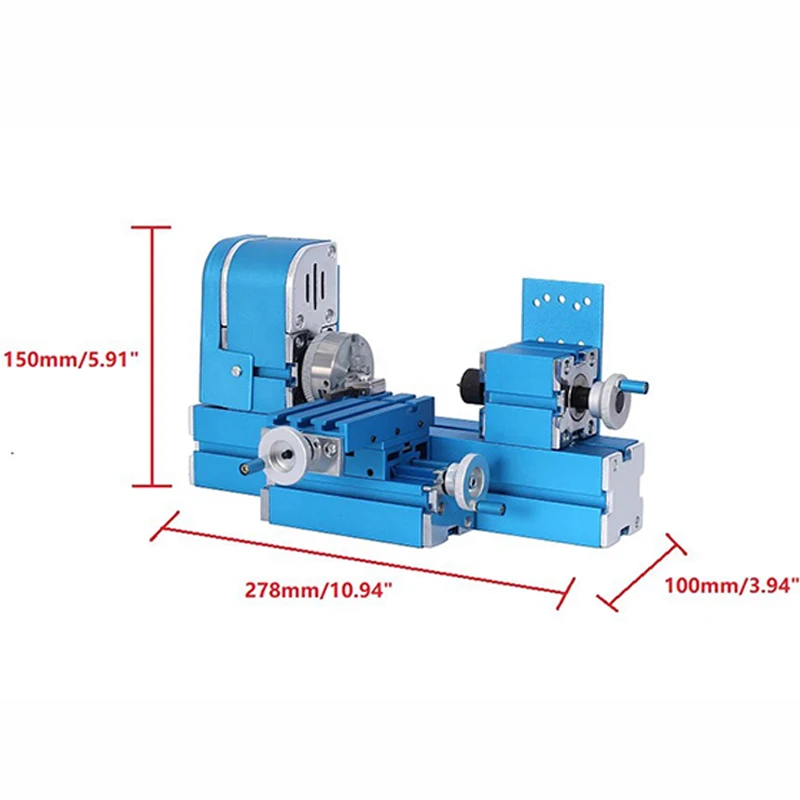 Mini Metal Micro Universal Machine Micro Lathe W10003 20000rpm DIY Lathe Woodworking Machine Processing Teaching  110V TO 240V