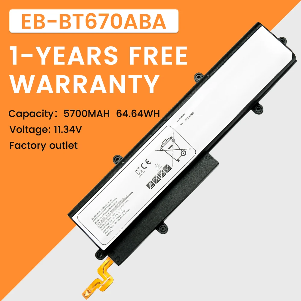 EB-BT670ABA Laptop Battery For Samsung Galaxy View Tahoe 18.4'' SM-T670 AA2GB07BS SM-T670NZKAXAR EB-BT670ABE AA1G907KS